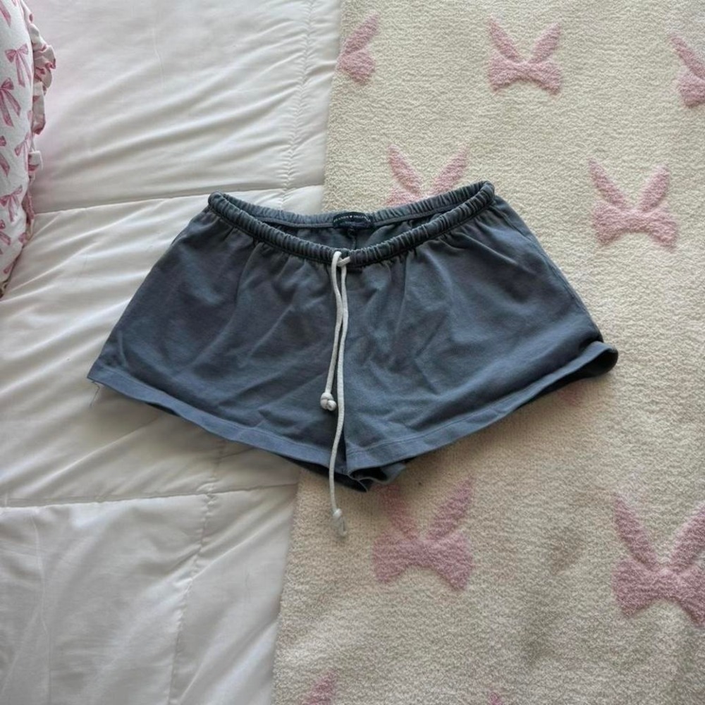 Brandy Melville Dusty Blue low rise Sweatshorts